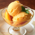 Easy Homemade Peach Sorbet Recipe (No Ice Cream Maker Needed)