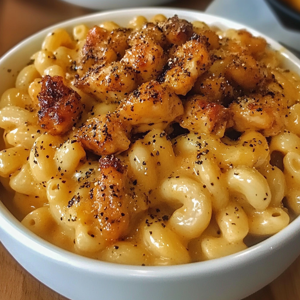 Honey Pepper Chicken Mac and Cheese – Sweet, Spicy & Ultra Creamy Comfort Food