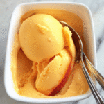 Easy Homemade Peach Sorbet Recipe (No Ice Cream Maker Needed)