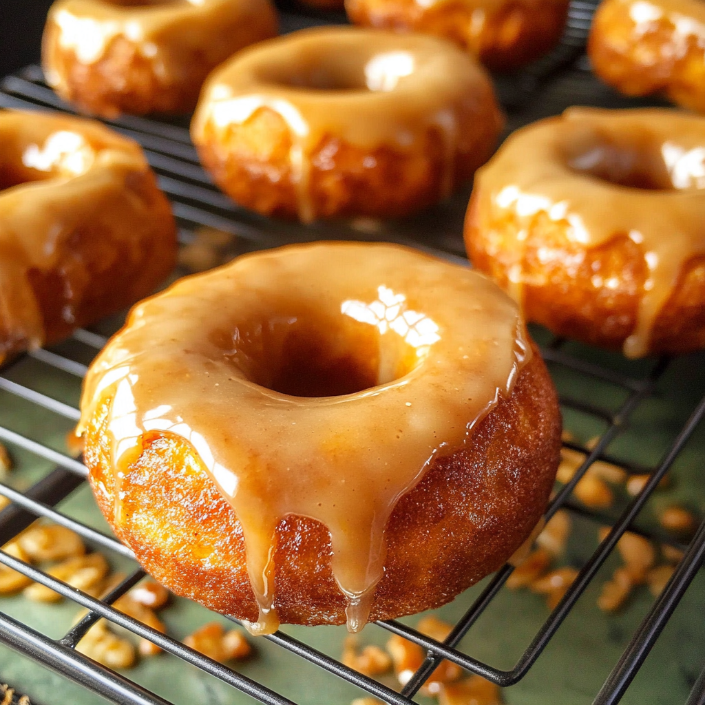 Baked Pumpkin Donuts with Maple Glaze – Soft, Spiced, and Perfect for Fall