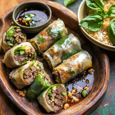 Thai Basil Beef Rolls – Quick, Spicy & Flavor-Packed Thai-Inspired Wraps