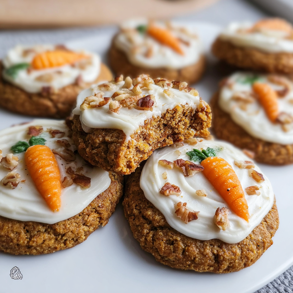 Carrot Cake Cookies Recipe – Soft, Chewy & Frosted Treats
