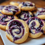 Blueberry Cheesecake Swirl Cookies – Soft, Chewy & Fruity Dessert Recipe