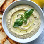Lemon Basil Hummus Recipe – Fresh, Creamy & Vegan Dip in 10 Minutes