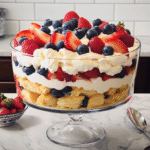 4th of July Trifle Recipe – Easy Patriotic Dessert with Berries & Cream