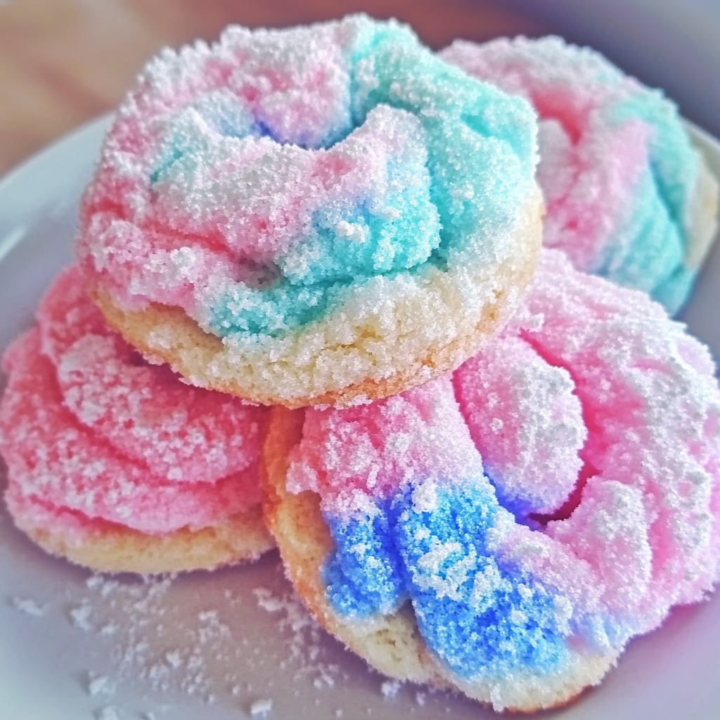 Cotton Candy Cookies – Soft, Colorful, and Sweet Carnival-Inspired Treats
