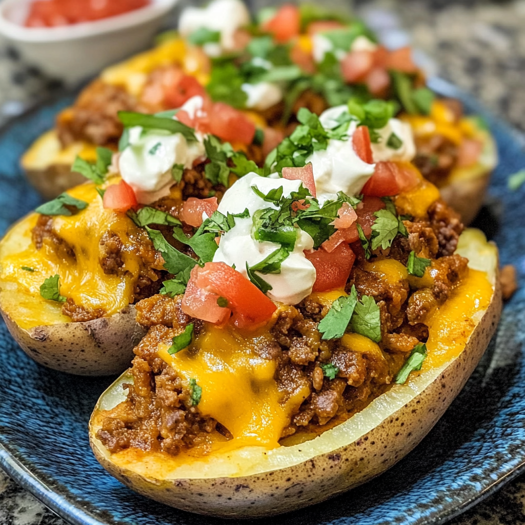 Taco Potatoes Recipe: Crispy, Cheesy & Fully Loaded Delight
