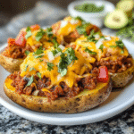 Taco Potatoes Recipe: Crispy, Cheesy & Fully Loaded Delight