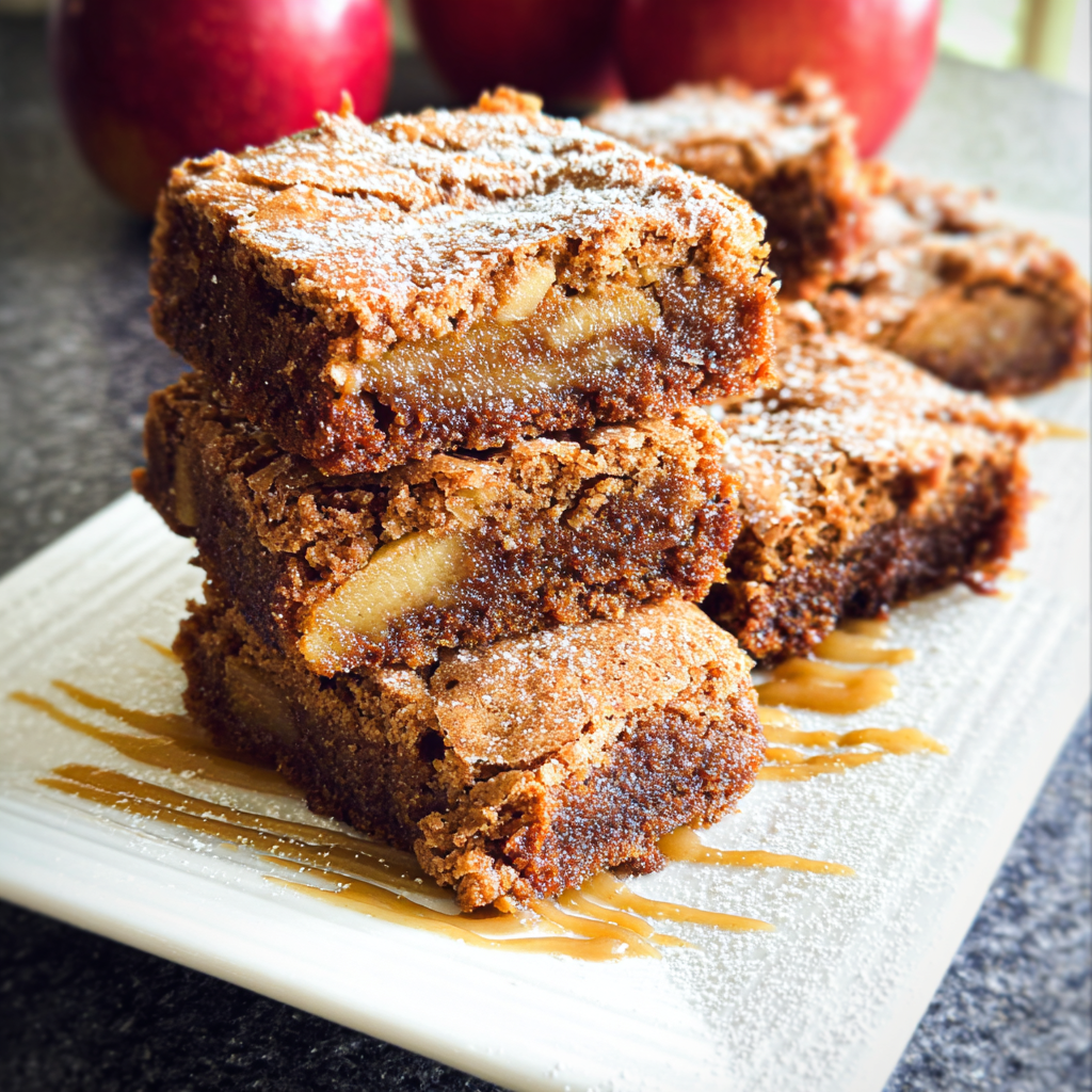 Apple Brownies Recipe – Chewy, Spiced Blondies with Fresh Apples