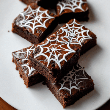 Spiderweb Chocolate Brownies – Fudgy Halloween Treat with Easy Web Design