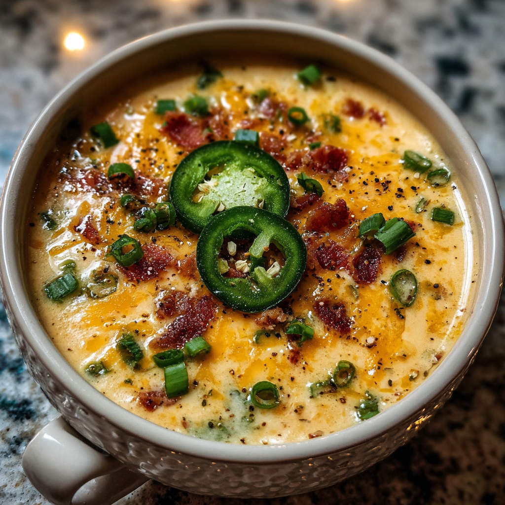 Creamy Jalapeño Popper Soup Recipe | Spicy, Cheesy & Comforting