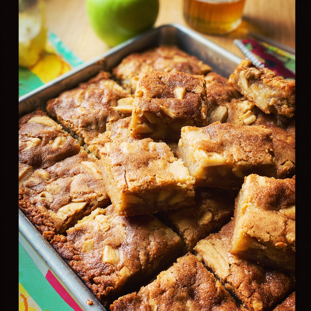 Brown Butter Apple Blondies – Chewy Fall Dessert Bars with Spiced Apples