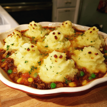 Ghostly Mashed Potato Shepherd’s Pie | Spooky Halloween Dinner Idea