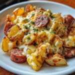 Cheesy Ranch Potatoes and Smoked Sausage | Easy Comfort Food Recipe