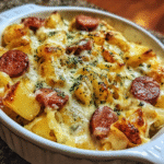 Cheesy Ranch Potatoes and Smoked Sausage | Easy Comfort Food Recipe