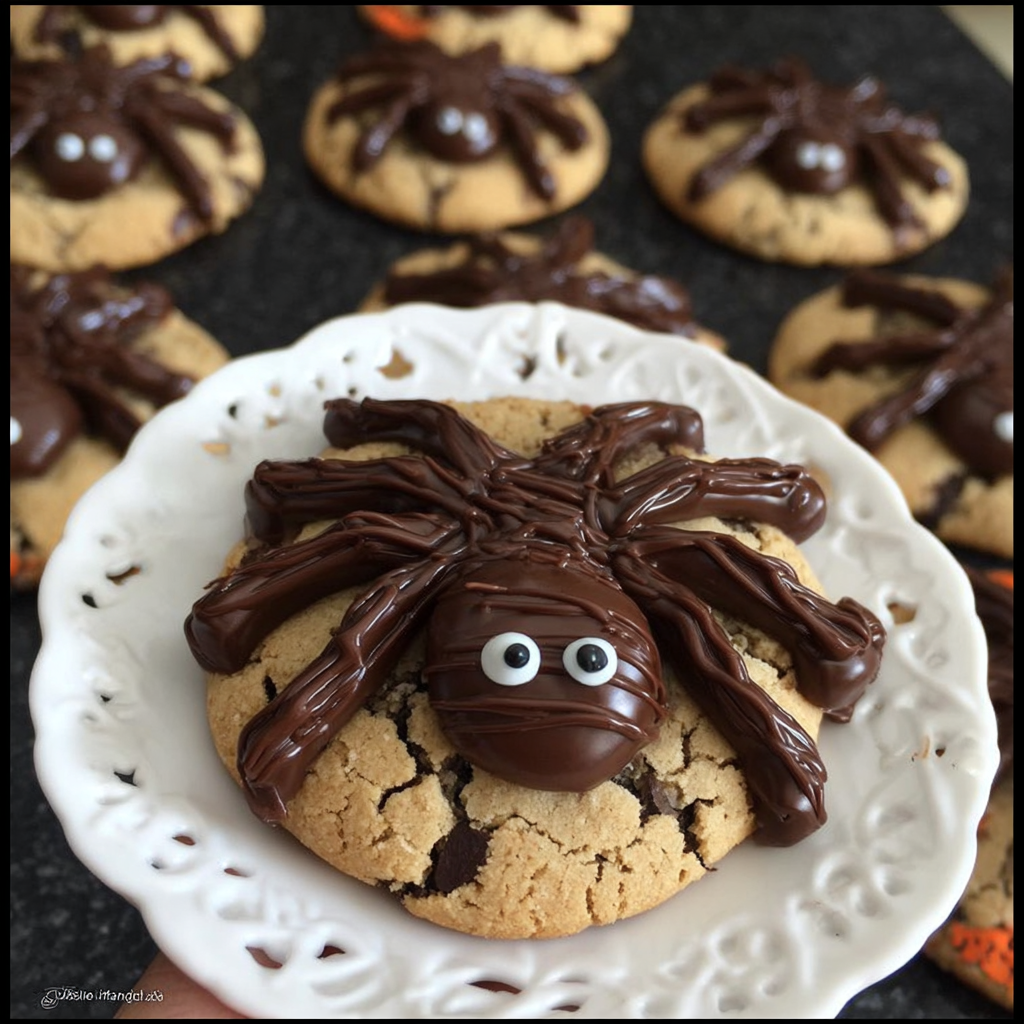Spider Chocolate Cookies – Spooky & Fun Halloween Treats Kids Love