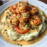 Creamy Garlic Shrimp Over Mashed Potatoes (Easy Comfort Recipe)