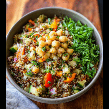 Easy Quinoa Chickpea Bowl | Healthy Vegan Meal Prep Recipe