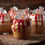Bloody Broken Glass Cupcakes – Spooky Halloween Dessert Idea