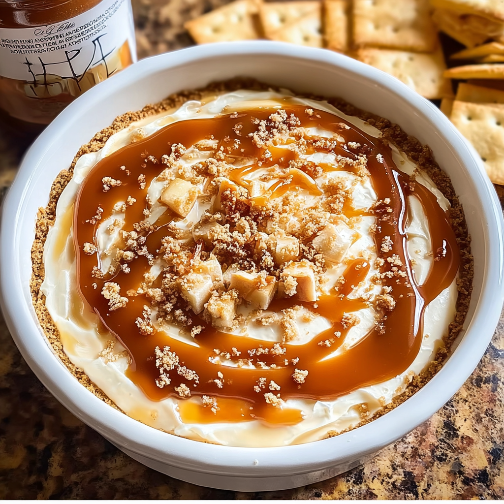 Caramel Apple Cheesecake Dip Recipe | Easy Fall Dessert for Parties