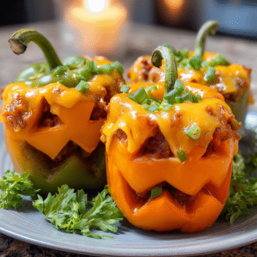Halloween stuffed peppers recipe