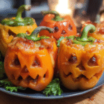 Halloween stuffed peppers