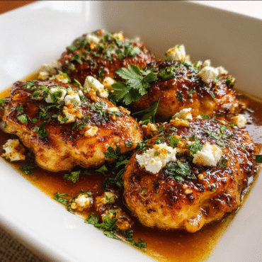 Hot Honey Feta Chicken – Crispy, Spicy & Sweet Dinner Recipe