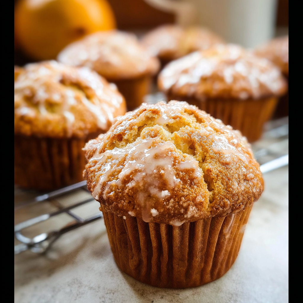 Pear and Ginger Chai Muffins with Oat Streusel Topping