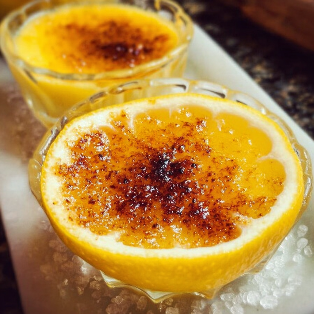 Lemon Brûlée Posset Recipe – Creamy Citrus Dessert with Caramelized Sugar Topping