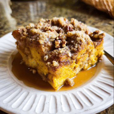 Pumpkin Streusel Brioche French Toast Bake – Cozy Fall Breakfast Recipe