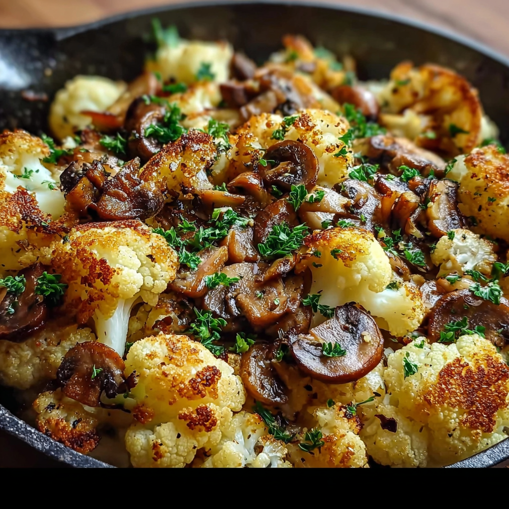 Easy Cauliflower Mushroom Skillet – Healthy One-Pan Recipe in 20 Minutes