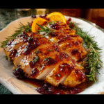 Cranberry Orange Glazed Turkey Breast | Best Fall Dinner Recipe