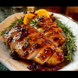 Cranberry Orange Glazed Turkey Breast | Best Fall Dinner Recipe