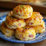 Ham and Cheese Butter Swim Biscuits – Easy, Cheesy, and Buttery Recipe
