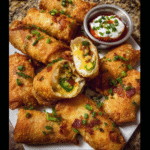 Crispy Jalapeno Popper Egg Rolls: Fall’s Best Cream Cheese, Cheddar & Bacon Appetizer