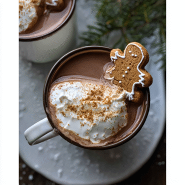 Gingerbread Hot Chocolate Recipe – Cozy Winter Drink with Spices & Cocoa