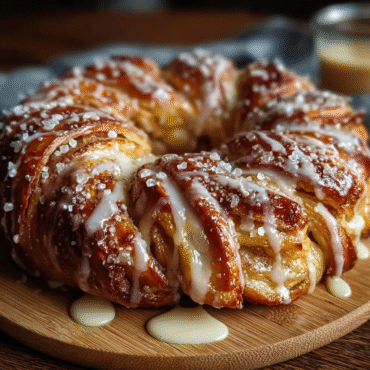 Cozy Apple Kringle with Vanilla Glaze – Easy Danish Pastry Recipe