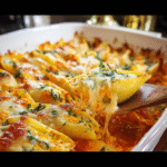 Creamy Pumpkin Ricotta Stuffed Shells | Cozy Fall Pasta Bake