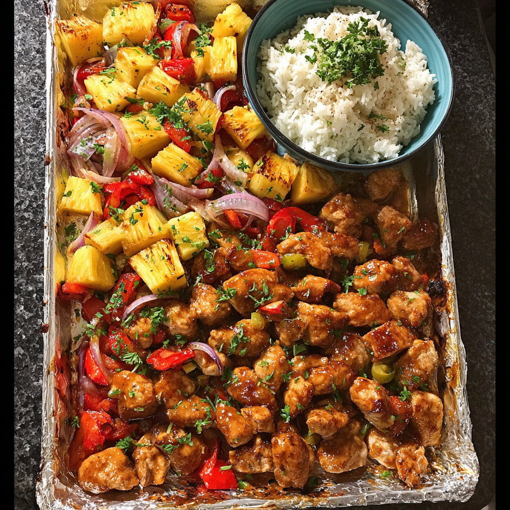 Easy Hawaiian Chicken Sheet Pan Dinner – Sweet & Savory Weeknight Meal