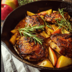 Rosemary Apple Cider Chicken – Easy Fall Dinner Recipe